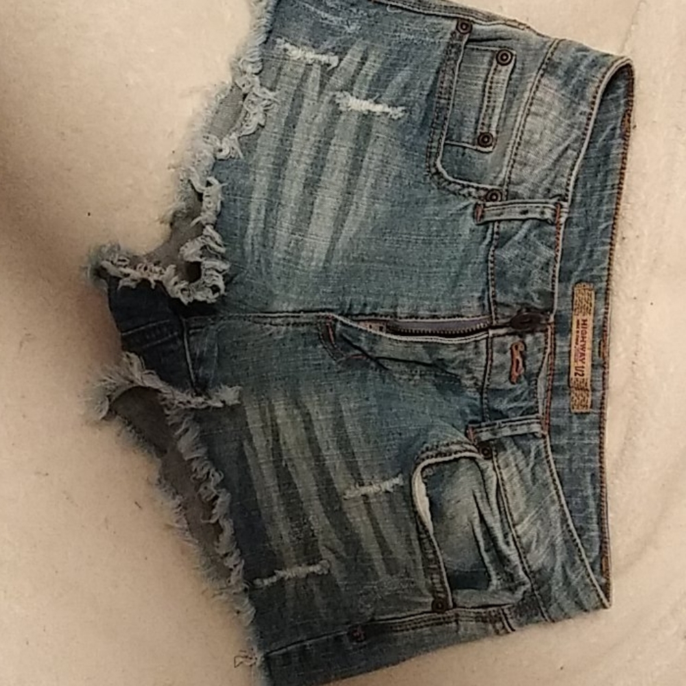 Blue jean shorts